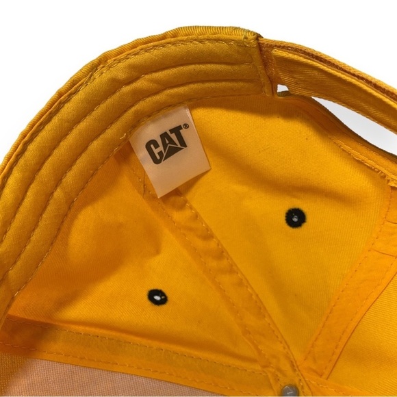 Caterpillar Yellow Black Hat CAT‎ Construction Equipment Adjustable Embroidered - Picture 7 of 8